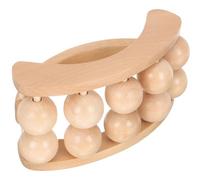 TEHAUX Wooden Handheld Massaging Roller for Home Use Multi-Functional Muscle Relax Roller with Soothing Effect for Neck and Shoulder Relaxation