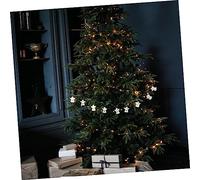 TEHAUX Wooden Hollow Angel Christmas String Lights Decorative LED Party Light String Warm Ambient Xmas Garland for Tree Window Garden Indoor Outdoor Use
