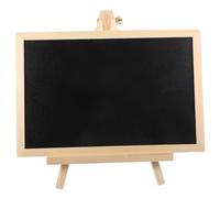 TEHAUX Wooden Mini Chalkboard Stand Desktop Blackboard for Drawing Writing Message Board Decorative Art Easel Lightweight Craft Sign for Home and Bar