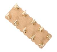 TEHAUX Wooden Nail Tip Holder for Beginners Minimalist Stylish Nail Practice Stand with Alloy Support Versatile Usage for Salon Beginner Friendly Manicure Tool