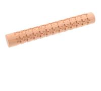 TEHAUX Wooden Rolling Pin for Pottery and Clay Sculpture, Ceramic Craft Tool with Printing Function for DIY Handicrafts, Creative Pattern Roller for Clay and Pottery Making