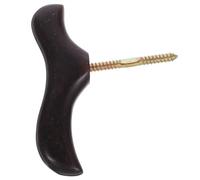 TEHAUX Wooden Walking Stick Handle Grip with Screws, Sturdy Curved Cane Head Accessory for Hiking Rods and Outdoor Trekking Poles, Compatible with Walking Canes for Seniors