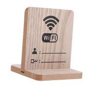 TEHAUX Wooden Wifi Password Sign for Guests Stylish Display Board for Hotel Bedroom Essentials Convenient Sharing of Wifi Account and Password
