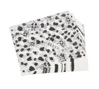 TEHAUX Wrapping Paper with Black Spots 100 Sheets for Candy Packaging Cow Pattern Paper Material, Easy to Carry and Store, for Occasions and Gifting