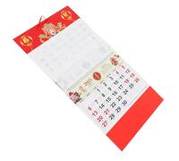TEHAUX Year Snake Wall Calendar Chinese Lunar Year Planner with Gold Foil Accents Thick Paper for Home Office Fengshui Decoration