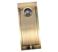 TEHAUX Zinc Alloy Security Knocker with Peephole Durable Door Viewer for Residential and Commercial Entrances Sleek Modern Design Weather Resistant High Tensile Strength