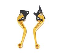 TEHDFG 2Pcs Motorcycle Clutch Handle Drum Lever Modified Horn Adjustable Hand Lever Motorcycle Accessories Aluminum Alloy(Yellow)