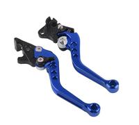 TEHDFG 2Pcs Motorcycle Clutch Handle Drum Lever Modified Horn Adjustable Hand Lever Motorcycle Accessories Aluminum Alloy(Blue)