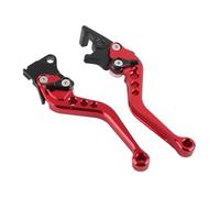 TEHDFG 2Pcs Motorcycle Clutch Handle Drum Lever Modified Horn Adjustable Hand Lever Motorcycle Accessories Aluminum Alloy(Red)