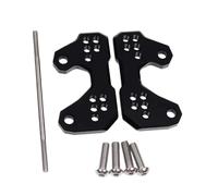 TEHDFG Adjustable Base Foot Pegs Rear Compatible With YAMAHA YZF R3 R25 MT25 MT 25 03 MT03 Foot Peg Mount Bracket Parts(Black)