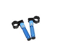TEHDFG Compatible With ALCON CNC 90-Degree Folding Pedals Aluminum Alloy 8mm Pedal Motorcycles Parts Motorcycle Rearset Footrests Foot Rest Foot Pegs(Blue)