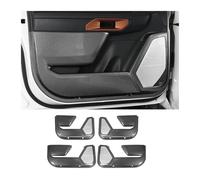 TEHDFG Compatible With Ford Ranger T9 2023 2024 Car Inner Door Protection Panel 4Pcs Carbon Fiber Car Side Door Anti-kick Pad Interior Accessories