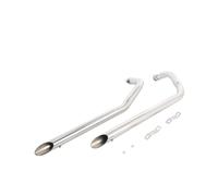TEHDFG Compatible With Honda Shadow Spirit Aero Phantom 750 VT750 VT750C 2004-2024 Motorcycle Systems Full Escape Front Link Pipe(WHITE)