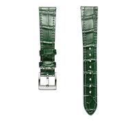 TEHDFG Compatible With Leahter Watch Bands Black Quick Release Alligator Embossed Replace Watches Strap 18mm 19mm 20mm 21mm 22mm(Green,22mm)