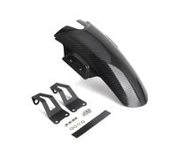 TEHDFG Compatible With Moto Guzzi V100 Mandello 2022 2023 V100 MANDELLO S Motorcycle Mudguards Carbon Fiber Black Forging Pattern Front Fender(Carbon fiber)