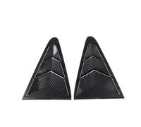TEHDFG Compatible With Subaru Crosstrek 2023 2024 ABS Rear Side Window Louver Cover Triangular Window Shutters Trim Sticker Exterior Accessories(Carbon Fiber Texture)