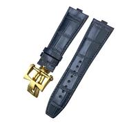 TEHDFG Compatible With Vacheron Constantin Overseas 4300V 4500V 5500V Quick Disassembly Black Brown Waterproof Watch Strap(Blue Pink)