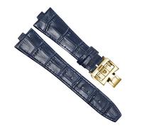 TEHDFG Compatible With Vacheron Constantin P47040 P47450 Leather Watch Strap Waterproof Sweat-Proof Men Women Silicone(Blue-GD-Z17)