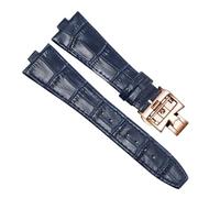 TEHDFG Compatible With Vacheron Constantin P47040 P47450 Leather Watch Strap Waterproof Sweat-Proof Men Women Silicone(Blue-RS-Z17)