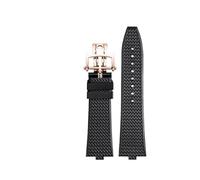 TEHDFG Quick Release Fluoros FKM Rubber Watchband Compatible With Vacheron Constantin Strap VC Overseas 4300V 4500V 5500V 7900V(Violet Fog)