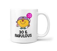 TeHe Gifts 30 & Fabulous Mug - Funny 30th Birthday Gift for Women - 11oz Ceramic Coffee Cup - Fabulous at 30 Mug for Her - Present for Sister Daughter Friend - UK Dishwasher Safe