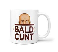 TeHe Gifts Bald C*nt Mug Funny Gift for Bald Balding Husband Friday Office Secret Santa Boyfriend Friends 10oz Tea Coffee Mugs