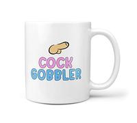 TeHe Gifts Cock Gobbler Secret Santa Profanity Rude Funny 10oz Gift Mug