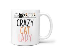 TeHe Gifts Crazy Cat Lady Novelty 10oz Ceramic Gift Mug