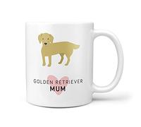 TeHe Gifts Cute Golden Retriever Dog Mum Pet Owner Gift Mug for Her Mom Mummy