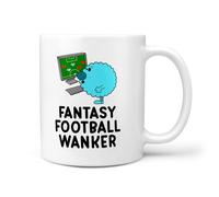 TeHe Gifts Funny Fantasy Football Wanker Mug - 11oz Ceramic Novelty Gift for Him or Her Gift Secret Santa Birthday Present