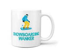 TeHe Gifts Funny Gift for Snowboarding Wanker Present Gifts Mug for Him Her