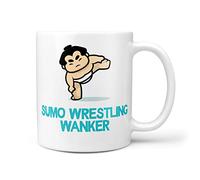 TeHe Gifts Funny Gift for Sumo Wrestling Wanker Present Gifts Mug for Him Her