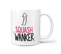 TeHe Gifts Funny Rude Squash Wanker Gift Mug