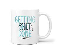 TeHe Gifts Getting Shit Done Novelty 10oz Ceramic Gift Mug