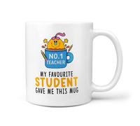 TeHe Gifts My Favourite Student Gave Me This Mug - Funny 11oz Ceramic Coffee Cup - Humorous Gift for Teachers, Tutors, Mentors or Professors - Student Appreciation Present - UK