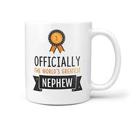 TeHe Gifts Officially The World's Greatest Nephew Gift Coffee 10oz Mug