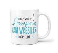 TeHe Gifts This is What an Awesome ARM Wrestler Looks Like Gift Idea Birthday 10oz Ceramic Mug