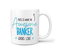 TeHe Gifts This is What an Awesome Banker Looks Like Gift Idea Birthday 10oz Ceramic Mug