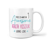 TeHe Gifts This is What an Awesome Health Visitor Looks Like Gift Idea Birthday 10oz Ceramic Mug