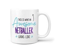TeHe Gifts This is What an Awesome Netballer Looks Like Gift Idea Birthday 10oz Ceramic Mug