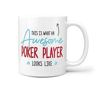 TeHe Gifts This is What an Awesome Poker Player Looks Like Gift Idea Birthday 10oz Ceramic Mug