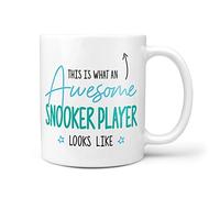 TeHe Gifts This is What an Awesome Snooker Player Looks Like Gift Idea Birthday 10oz Ceramic Mug
