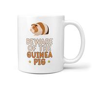 TeHeGifts Beware of The Guinea Pig Funny Pet Owner Gifts 10oz Gift Mug