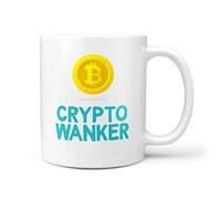 TeHeGifts Crypto Wanker Gift Mug - Funny Gifts for Crypto Investments