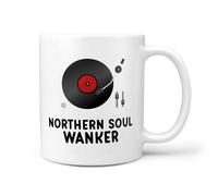 TeHeGifts Funny Northern Soul Men's Wanker Mug - 11oz Ceramic Novelty Gift for Him or Her Gift Secret Santa Birthday Present