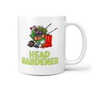 TeHeGifts Head Gardener Mum Grandma Gardening Gifts 10oz Gift Mug