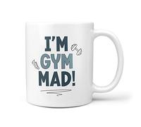 TeHeGifts I'm Gym Mad Funny Novelty Gifts for Gym Goer 10oz Gift Mug