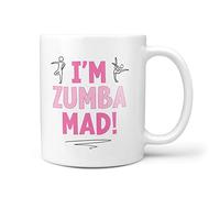 TeHeGifts I'm Zumba Mad Funny Novelty Gifts for Zumba Class Lover Teacher 10oz Gift Mug