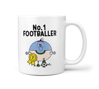 TeHeGifts NO 1 Footballer 11oz Mug Ceramic Novelty Gift for Him or Her Gift Christmas Secret Santa Birthday Present