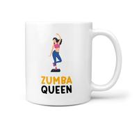 TeHeGifts Zumba Queen 11oz Ceramic Gift Mug - Dance Fitness Coffee Cup